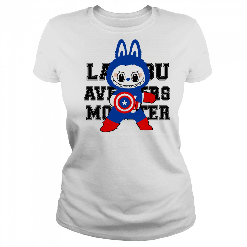 Labubu Avengers Labubu Captain America shirt Women's T-shirt