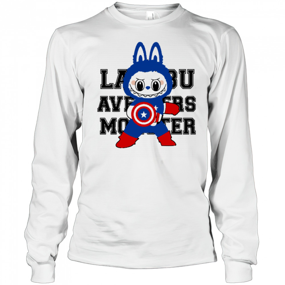 Labubu Avengers Labubu Captain America shirt Long Sleeved