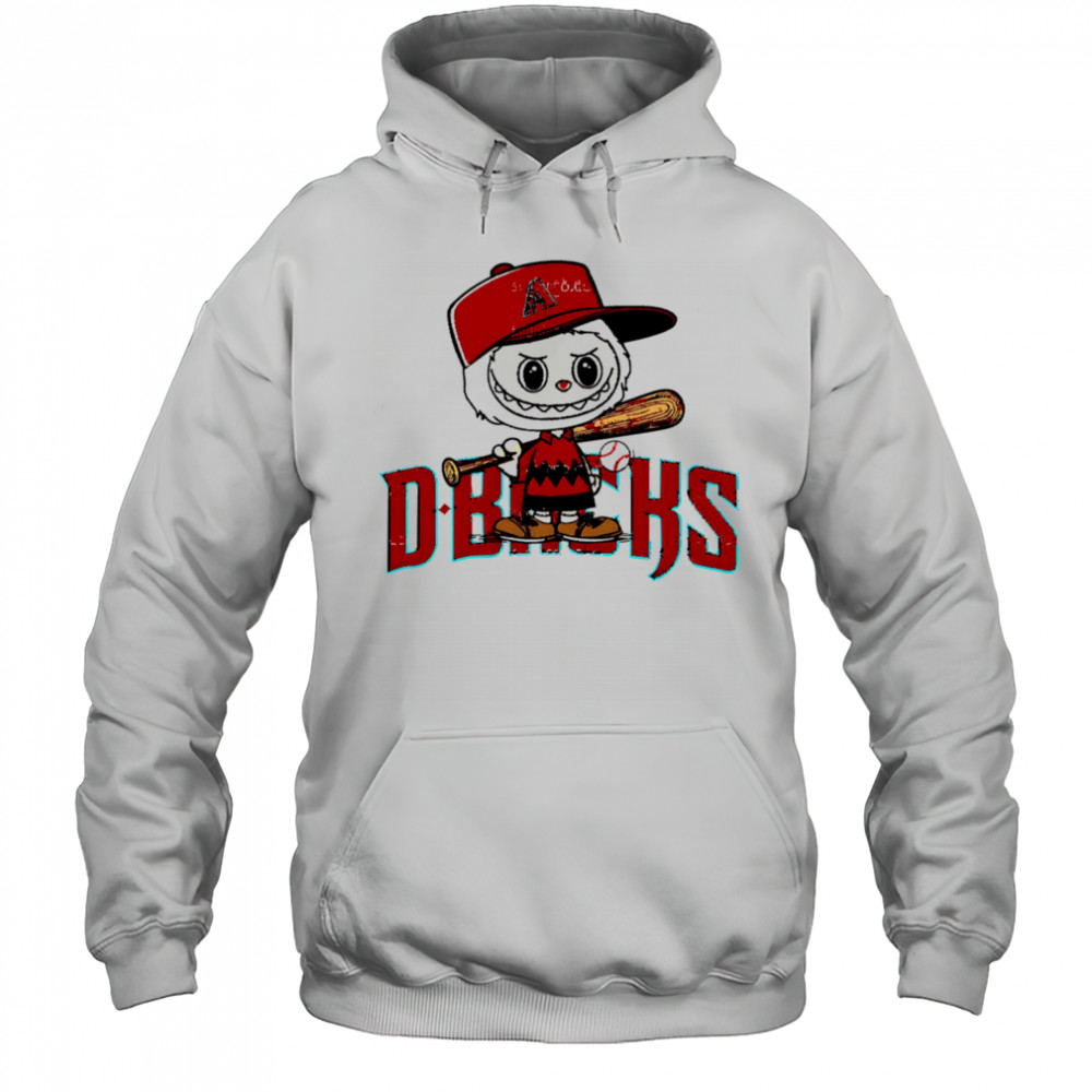 Labubu Charlie Brown Arizona Diamondbacks shirt Hoodie