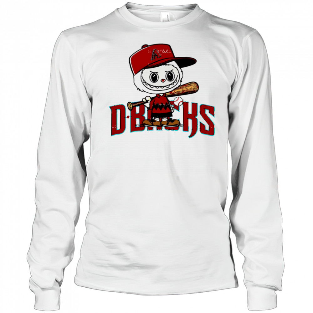 Labubu Charlie Brown Arizona Diamondbacks shirt Long Sleeved