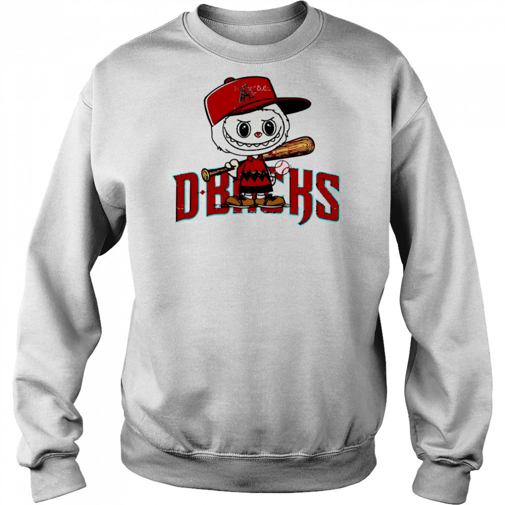 Labubu Charlie Brown Arizona Diamondbacks shirt Hoodie