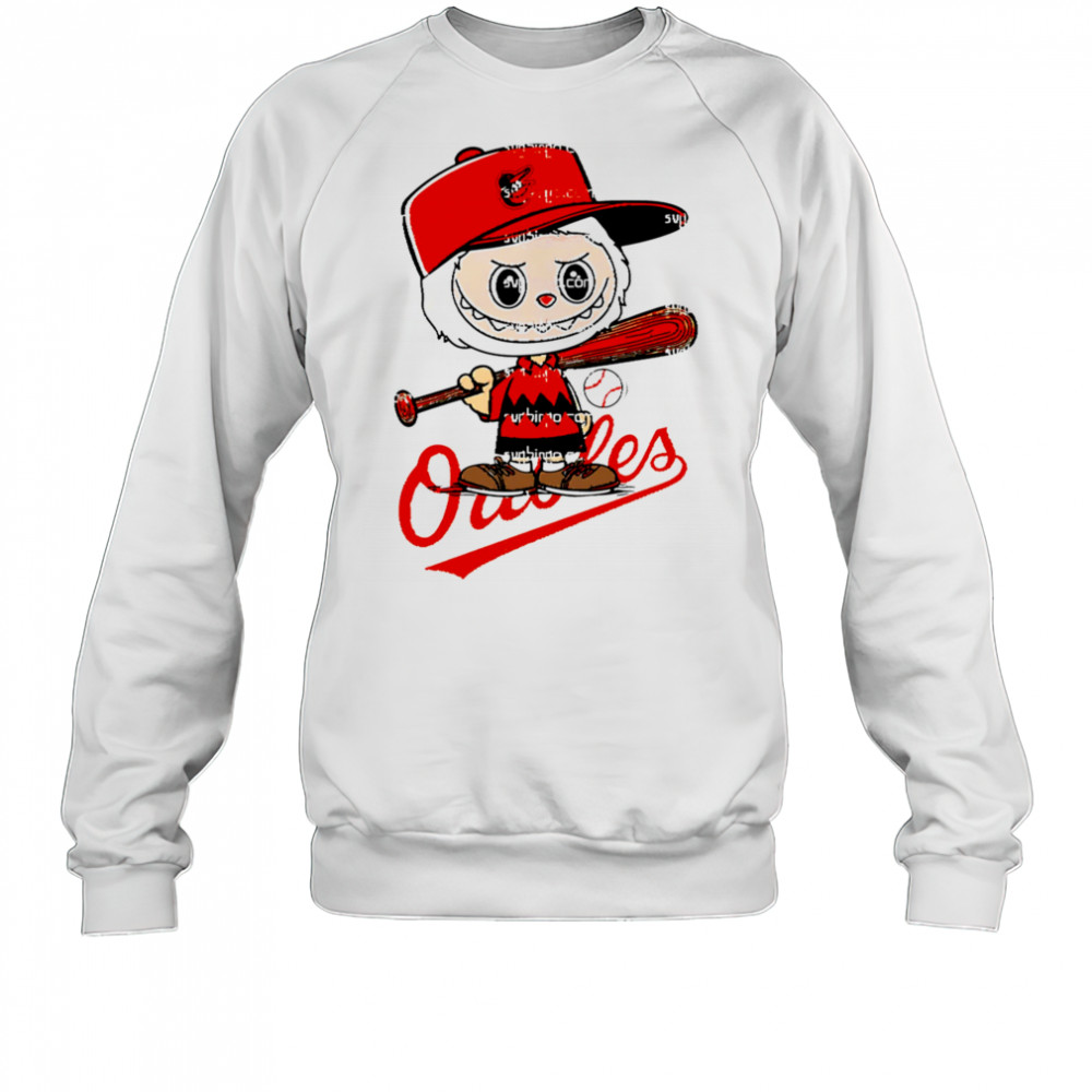 Labubu Charlie Brown Baltimore Orioles shirt Sweatshirt