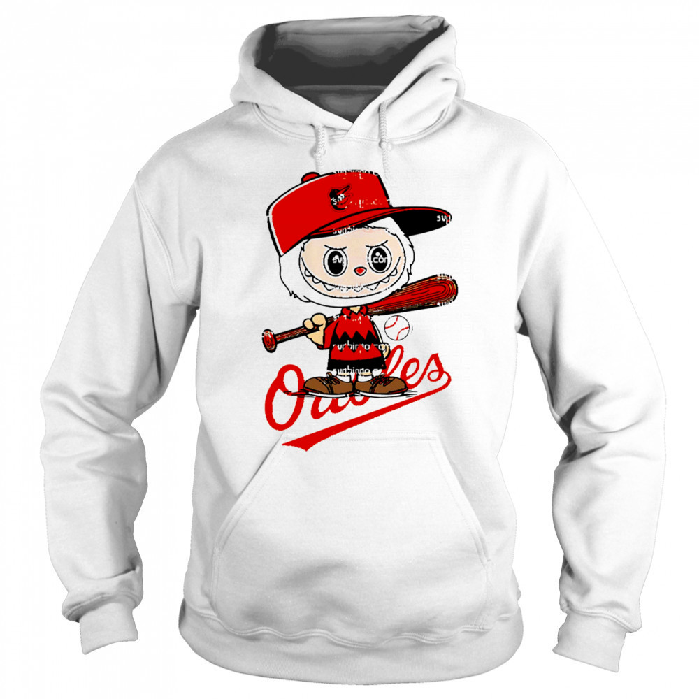 Labubu Charlie Brown Baltimore Orioles shirt Sweatshirt