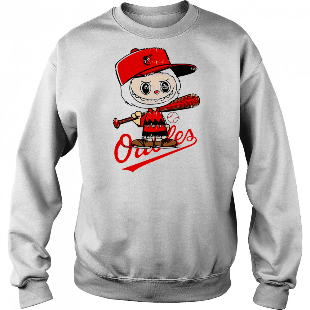 Labubu Charlie Brown Baltimore Orioles shirt Hoodie