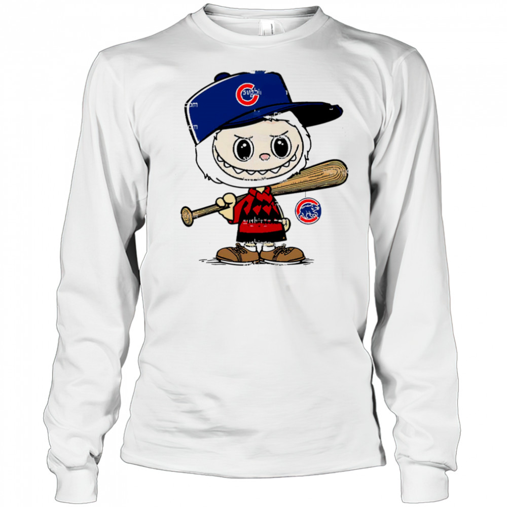 Labubu Charlie Brown Chicago Cubs shirt Long Sleeved