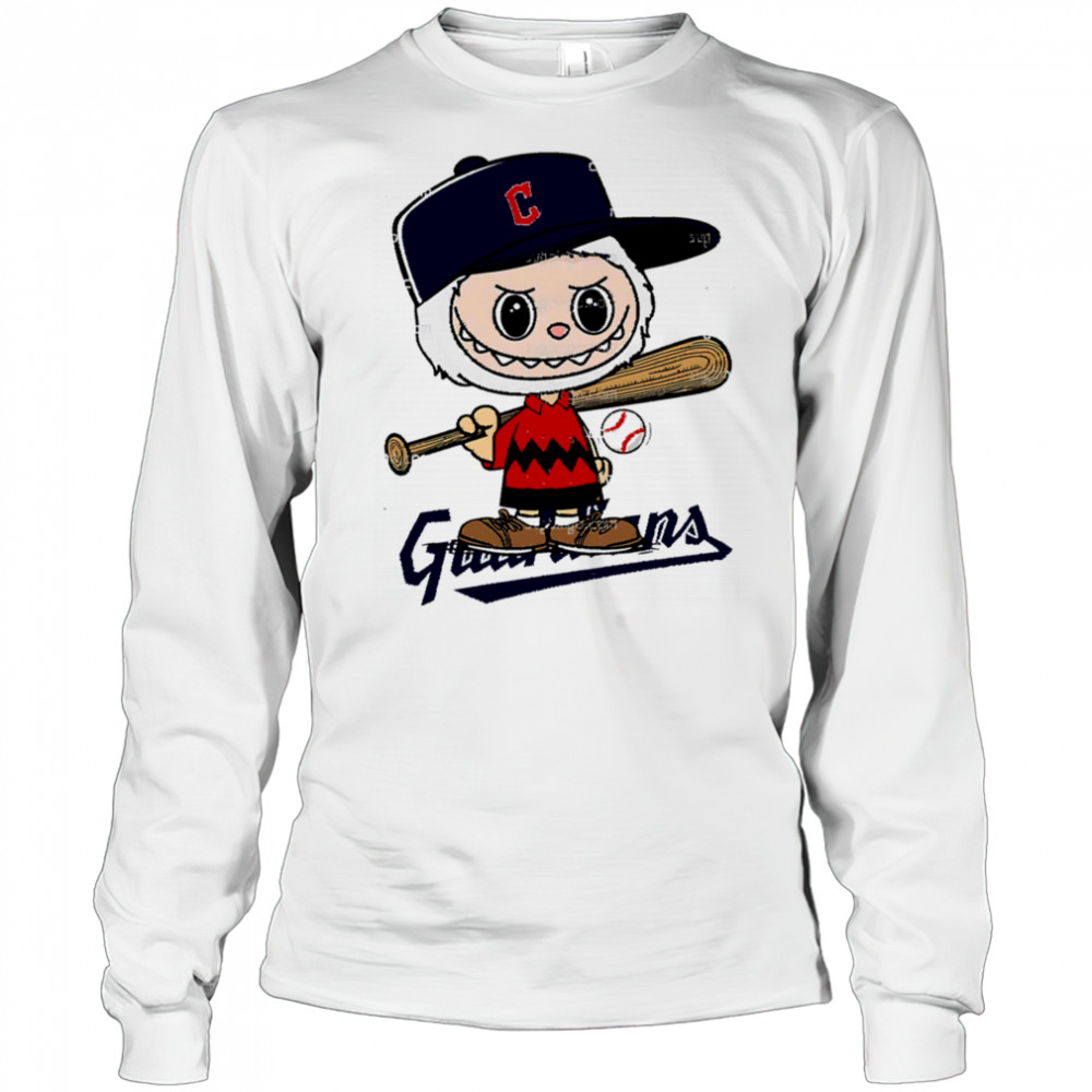 Labubu Charlie Brown Cleveland Guardians shirt Long Sleeved