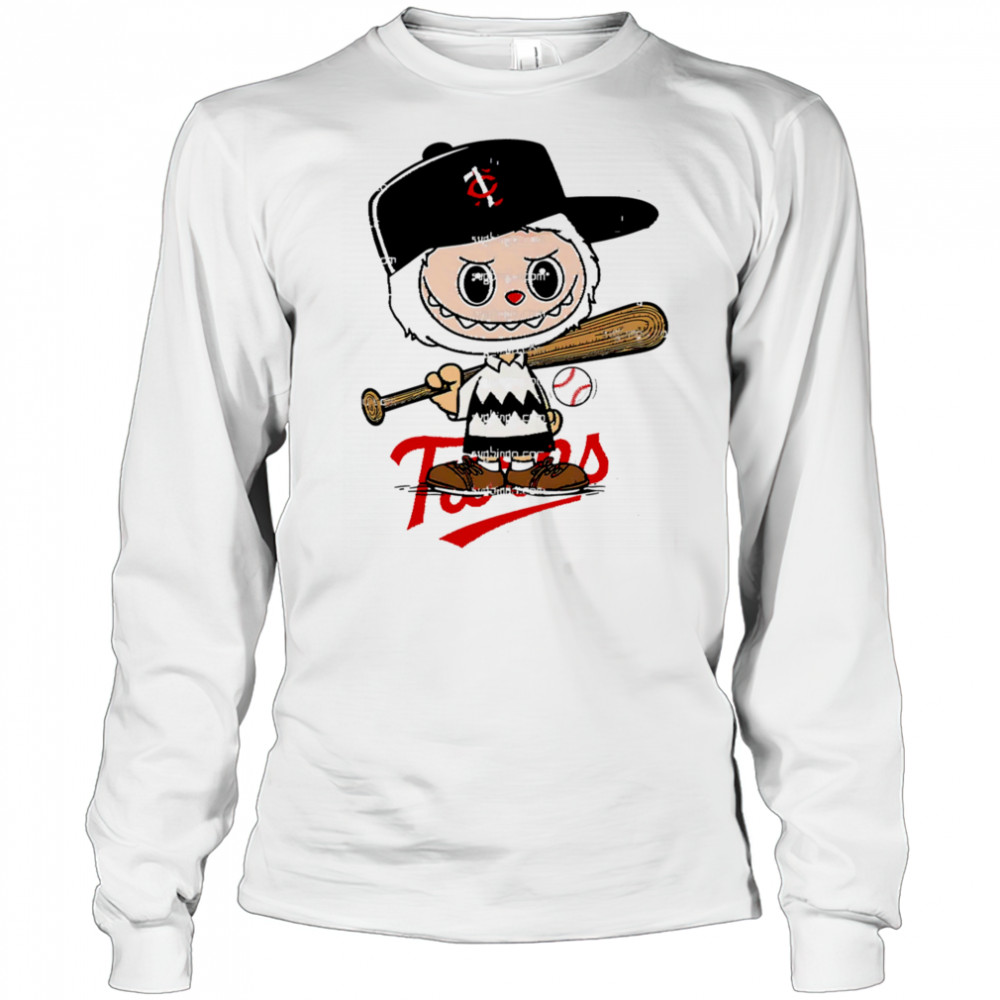 Labubu Charlie Brown Minnesota Twins shirt Long Sleeved