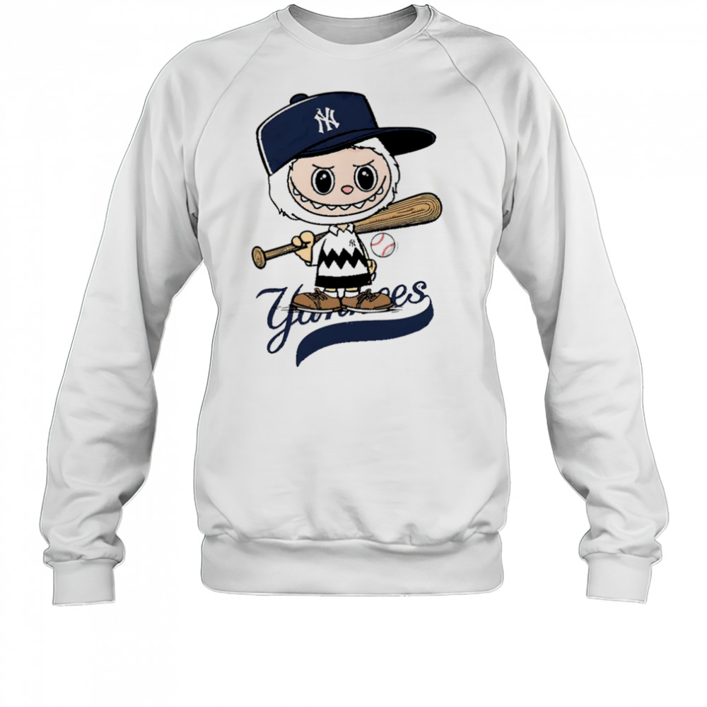 Labubu Charlie Brown New York Yankees shirt Sweatshirt