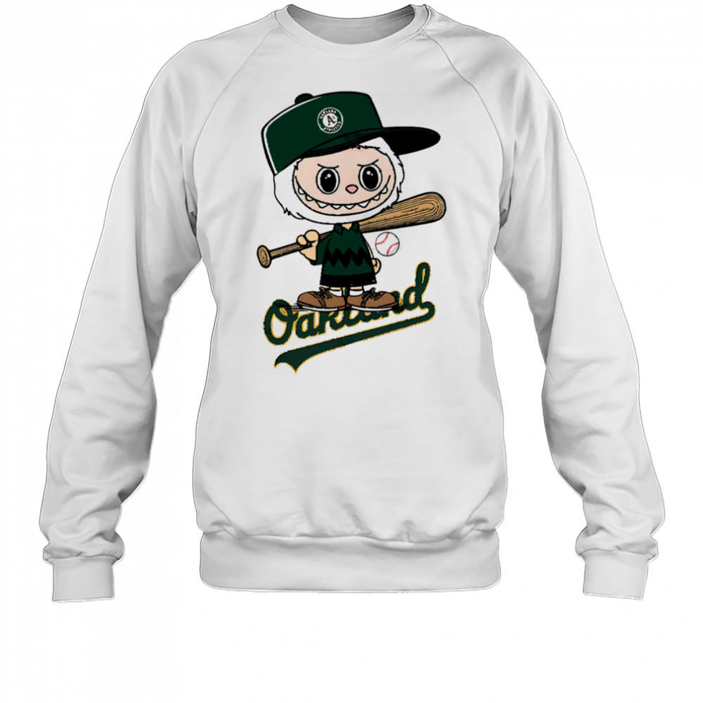 Labubu Charlie Brown Oakland Athletics shirt Sweatshirt