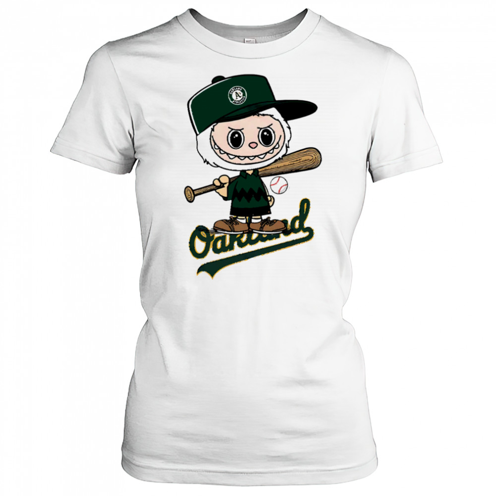 Labubu Charlie Brown Oakland Athletics shirt Women's T-shirt