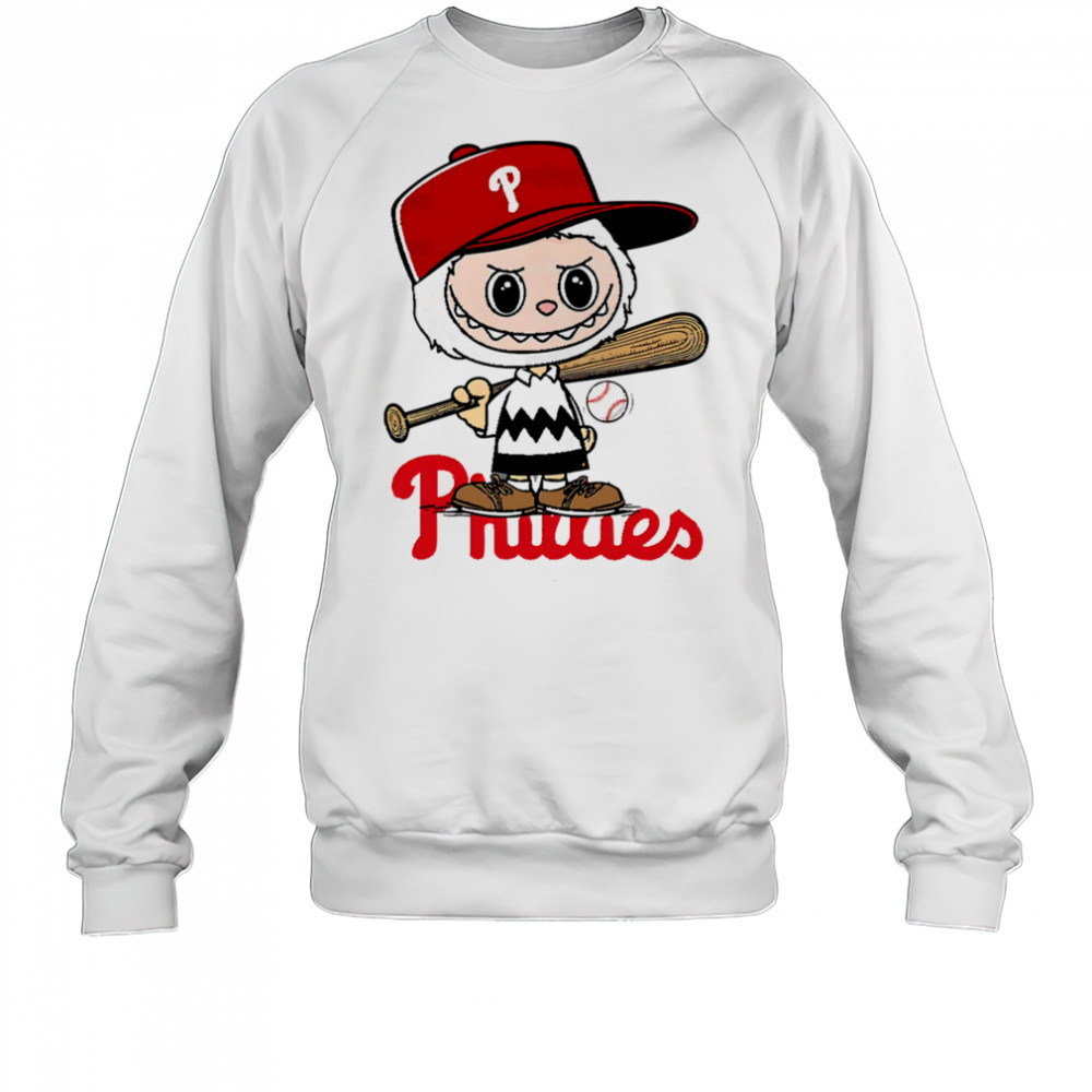 Labubu Charlie Brown Philadelphia Phillies shirt Sweatshirt