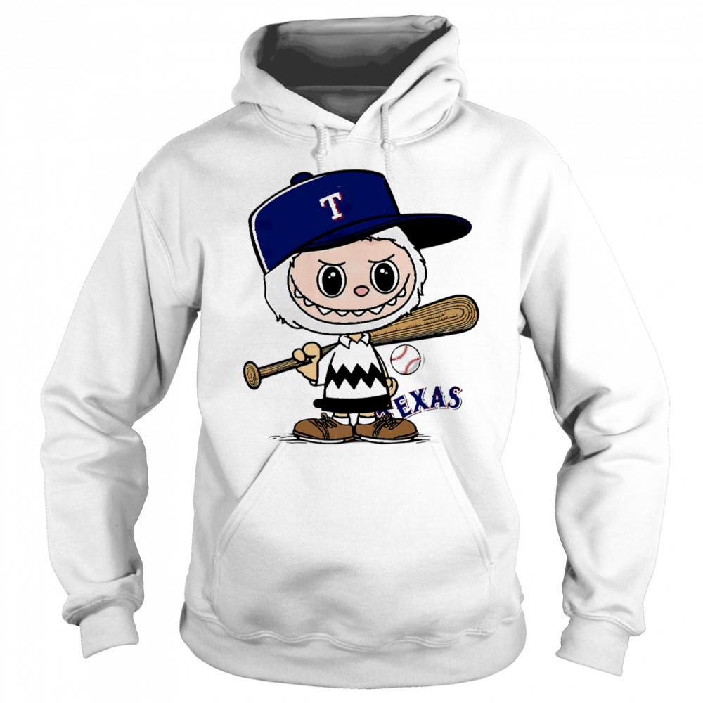 Labubu Charlie Brown Texas Rangers shirt Sweatshirt