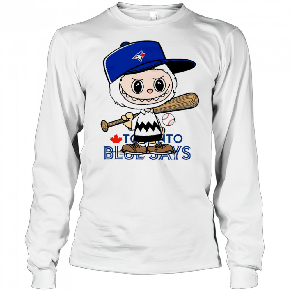 Labubu Charlie Brown Toronto Blue Jays shirt Long Sleeved