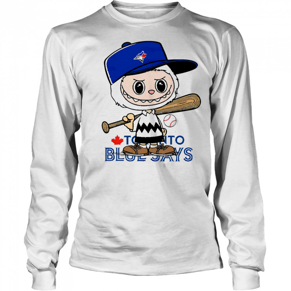 Labubu Charlie Brown Toronto Blue Jays shirt Long Sleeved
