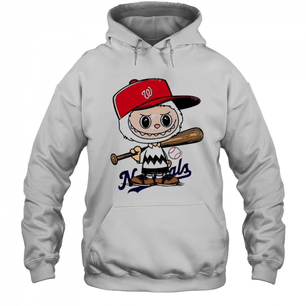 Labubu Charlie Brown Washington Nationals shirt Hoodie