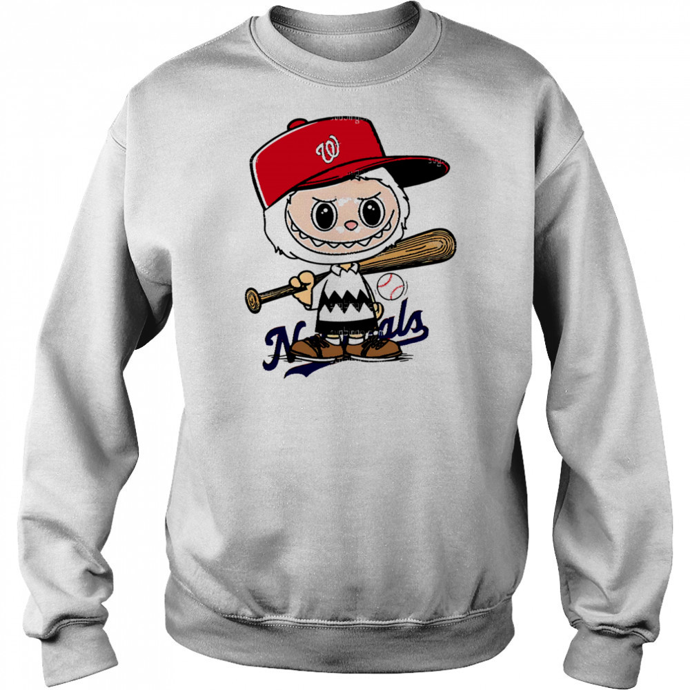 Labubu Charlie Brown Washington Nationals shirt Hoodie