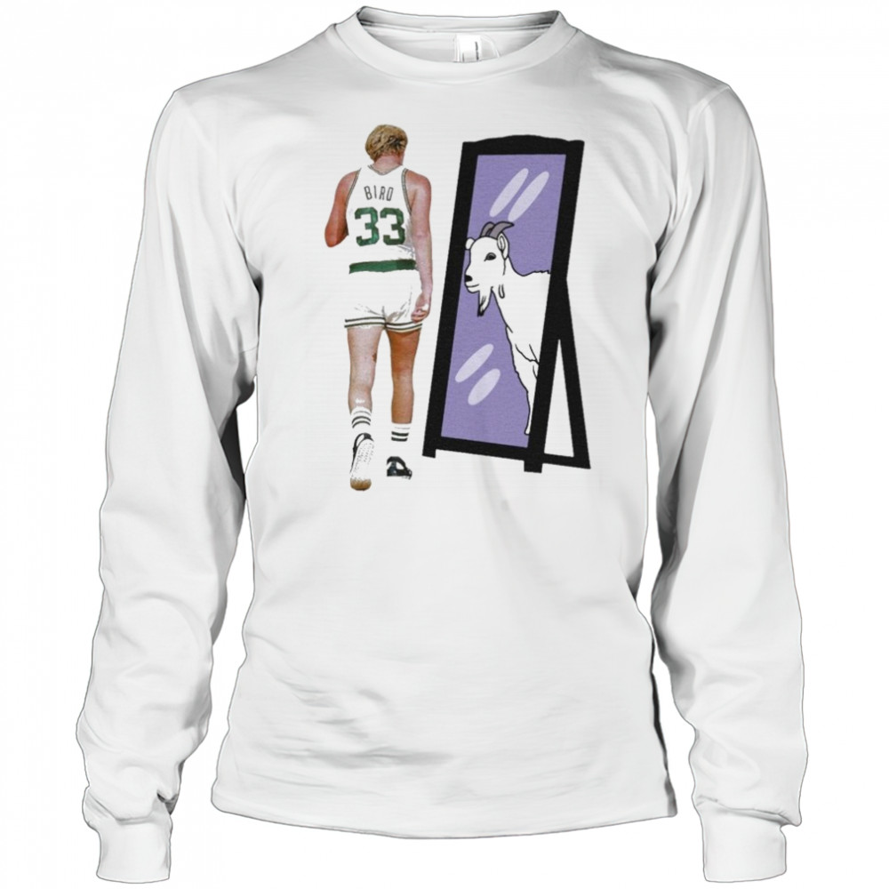 Larry Bird Goat Boston Celtics T-shirt Long Sleeved