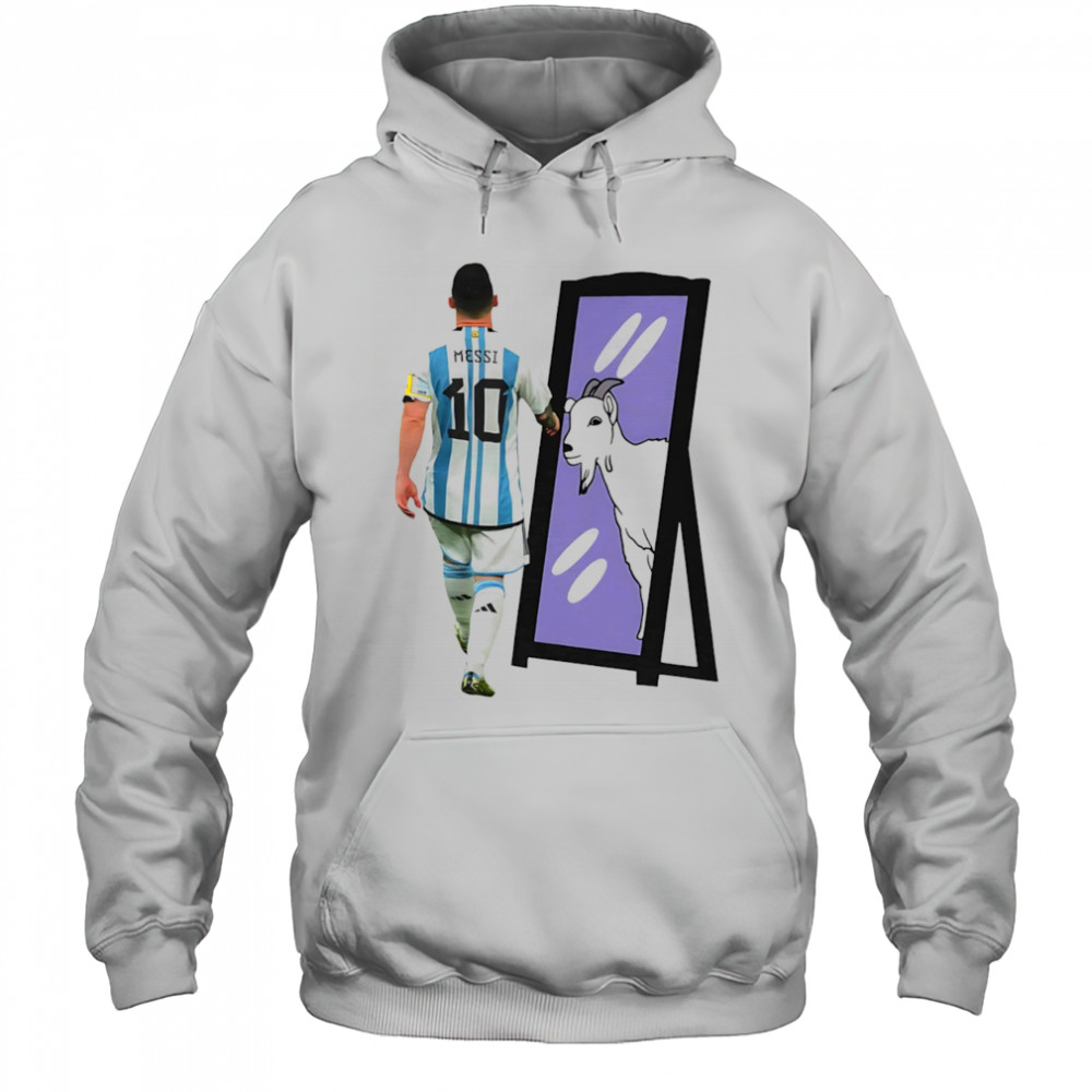 Lionel Messi Goat mirror shirt Hoodie