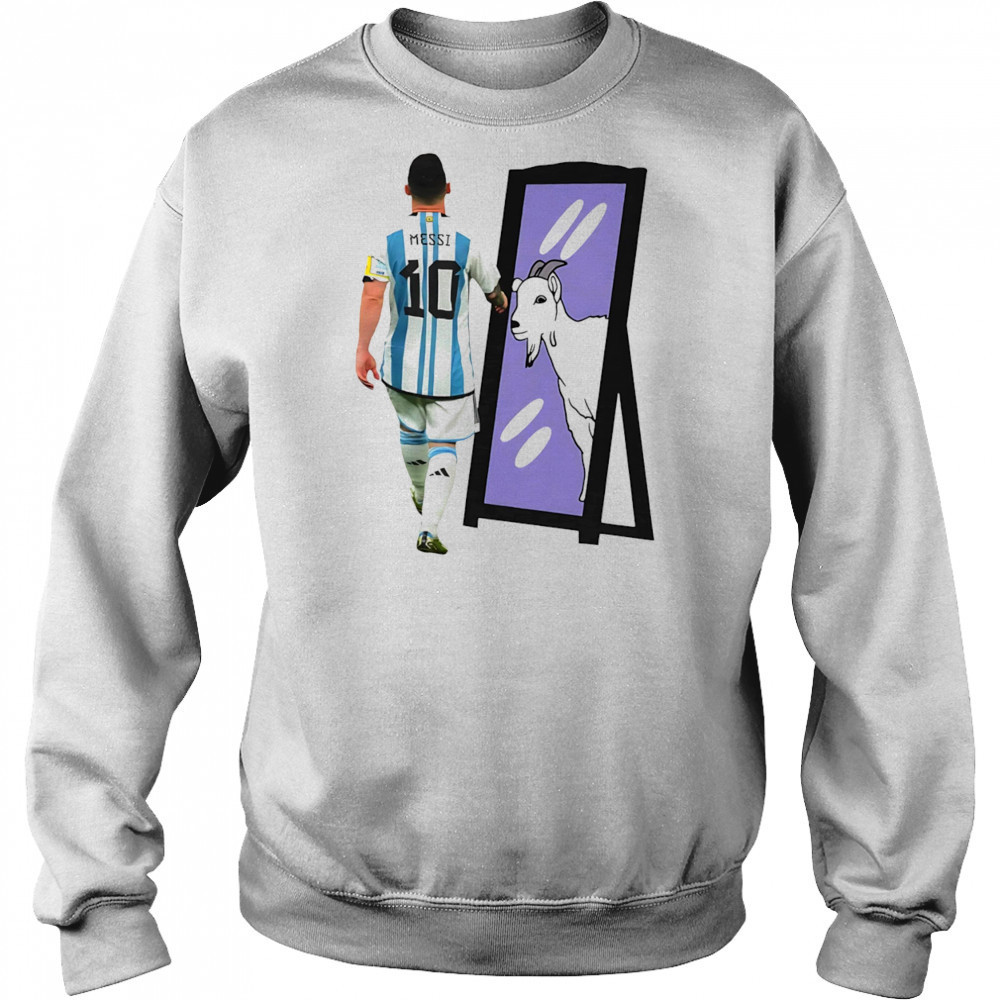 Lionel Messi Goat mirror shirt Hoodie