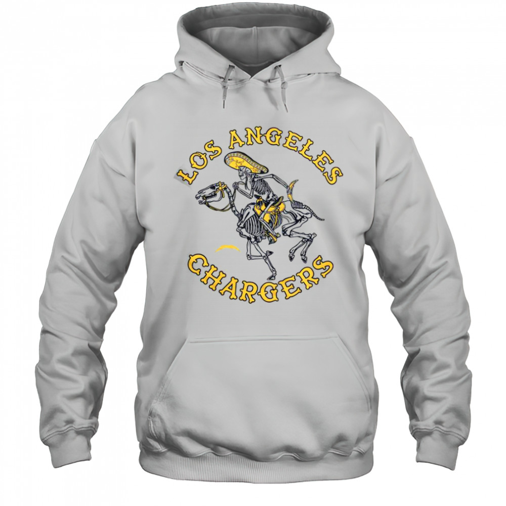 Los Angeles Chargers Dia De Los Muertos T-Shirt Hoodie
