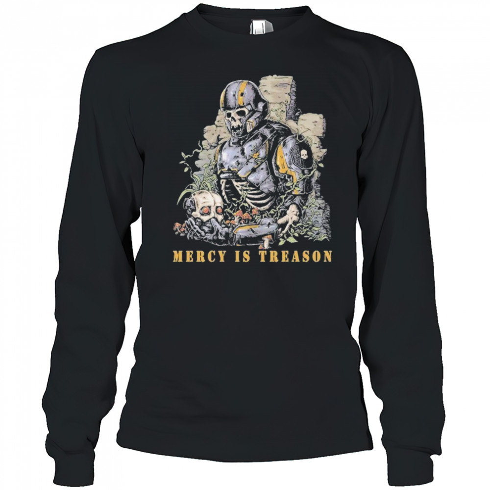 Mercy Is Treason Threat Llama T-shirt Long Sleeved