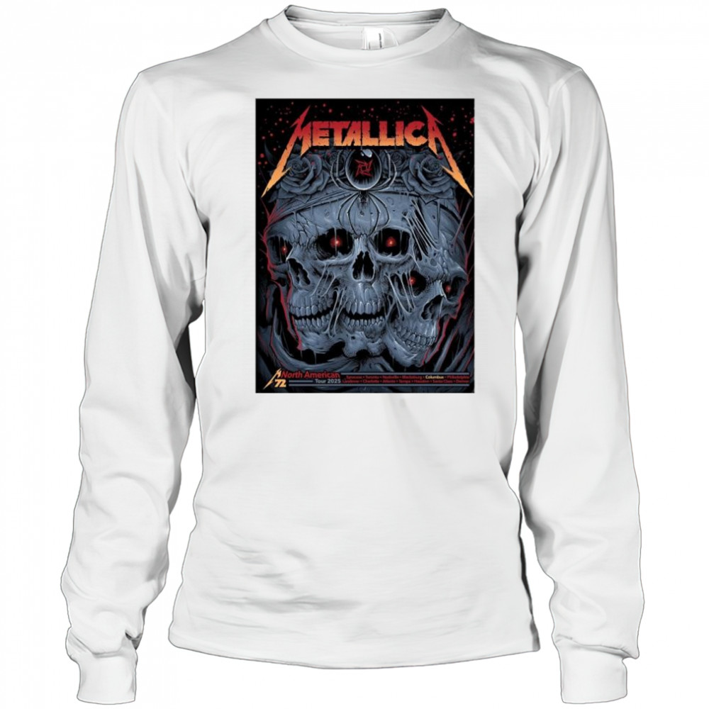Metallica M72 Columbus OH At Historic Crew Stadium Two Night On May 9 And 11 M72 World Tour 2025 t-shirt Long Sleeved