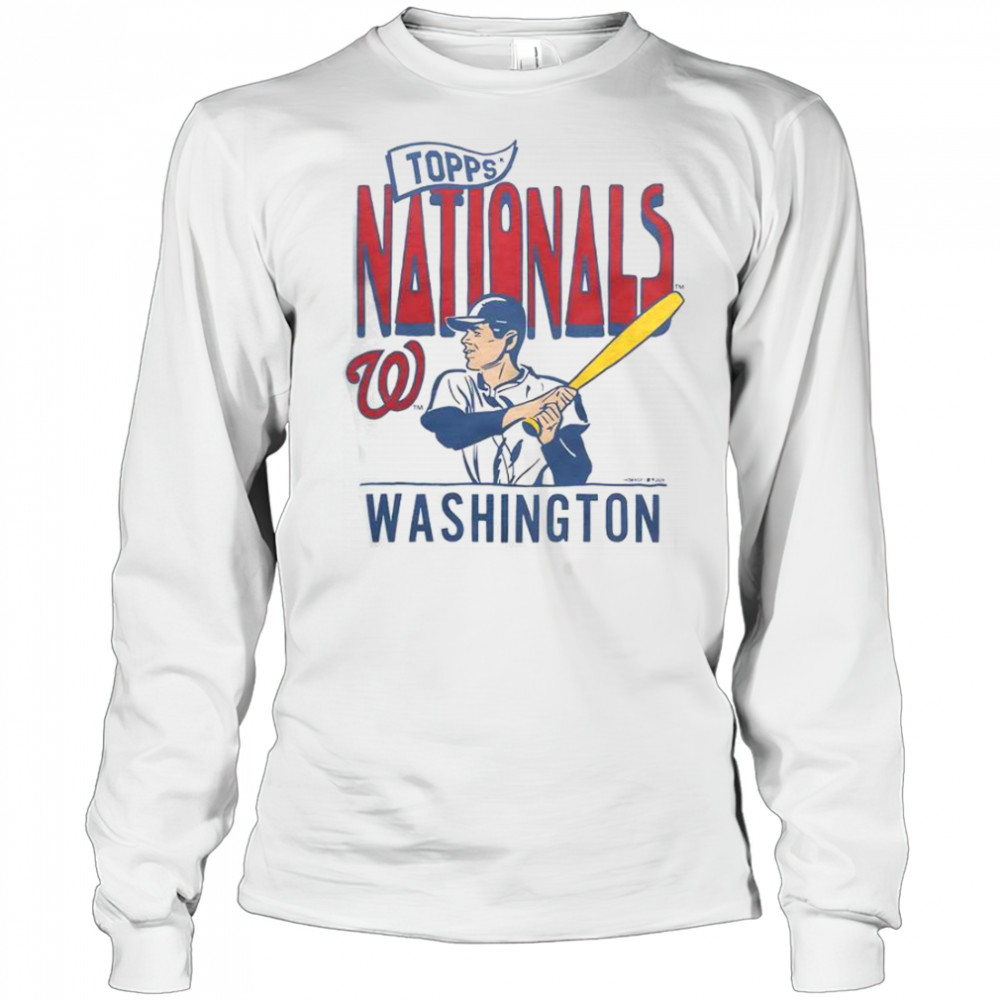 MLB X Topps Washington Nationals T-Shirt Long Sleeved
