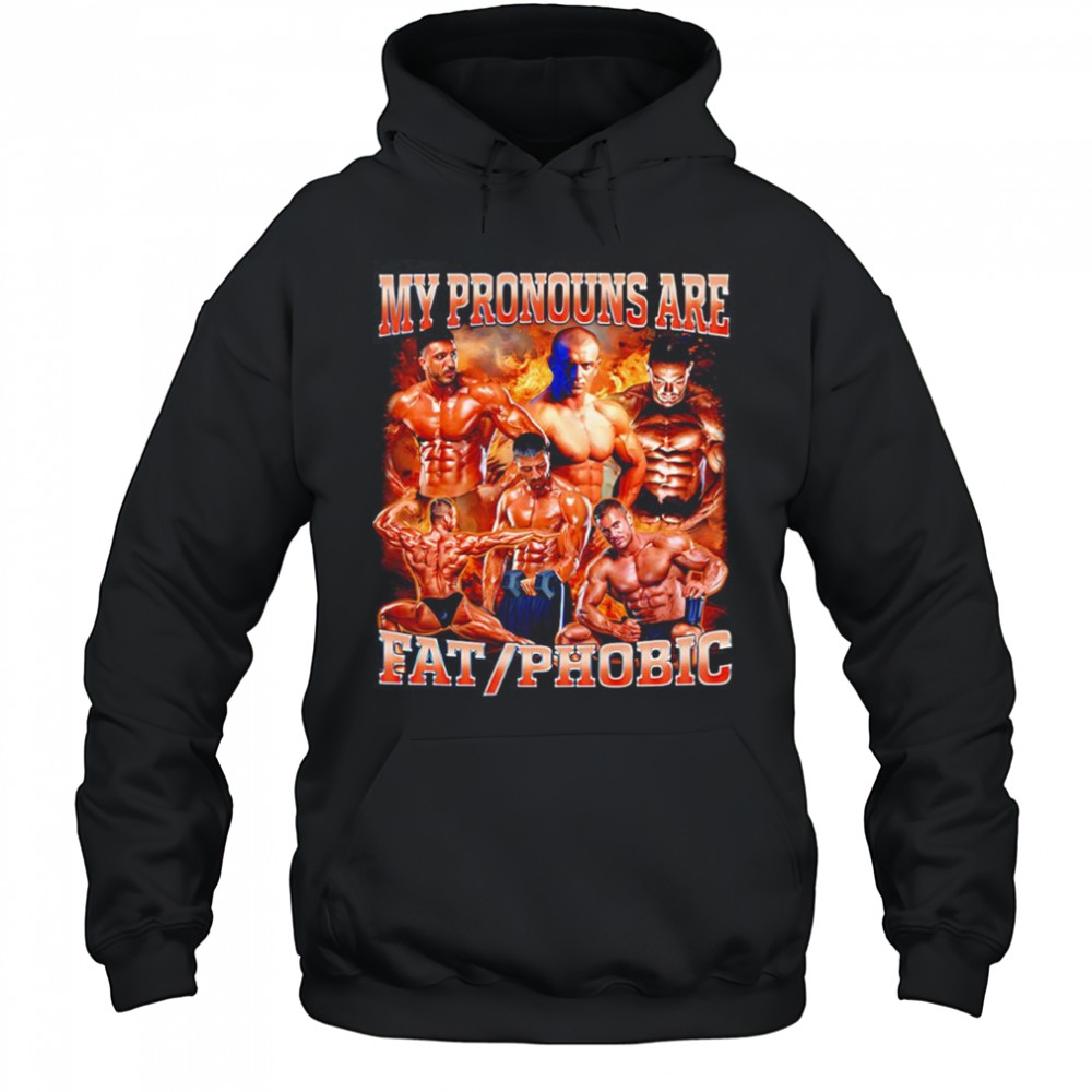 My pronouns are fat phobic shirt Hoodie