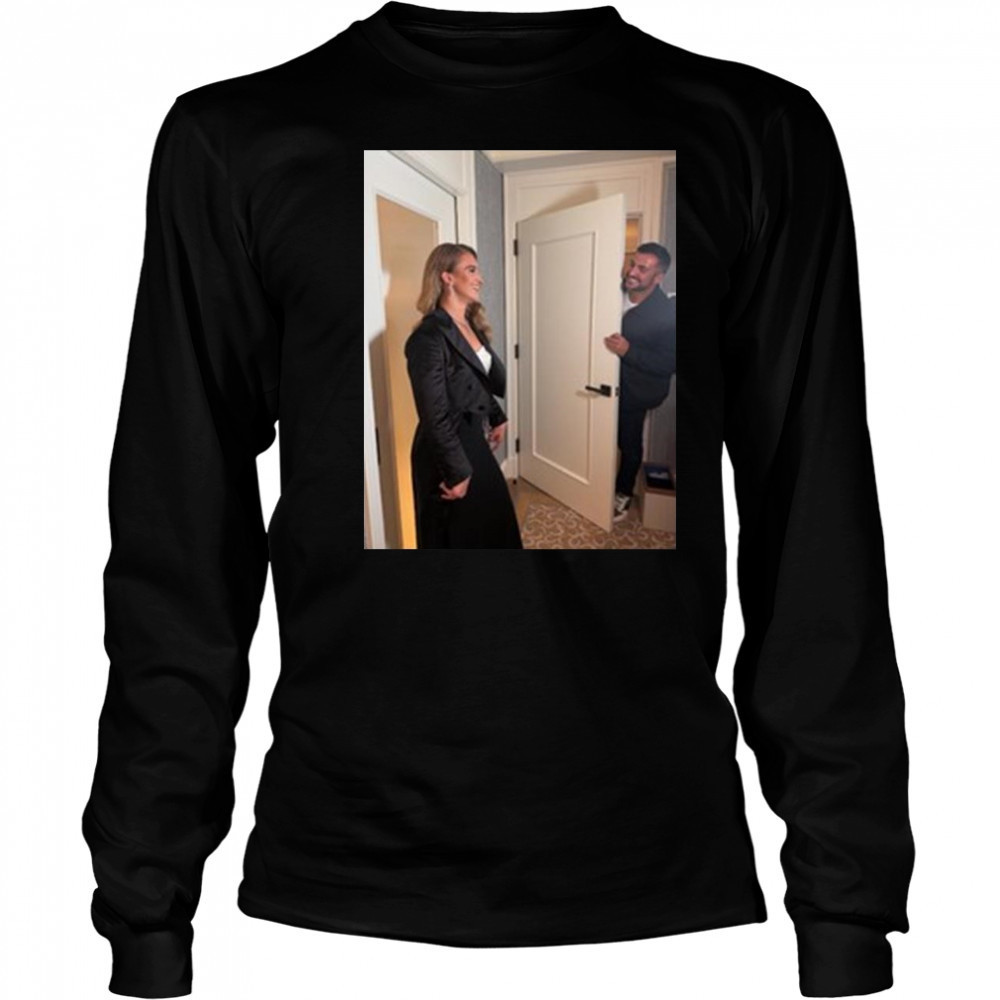 Natasha Peep Sabrina Ionescu and Hroniss Grasu t-shirt Long Sleeved