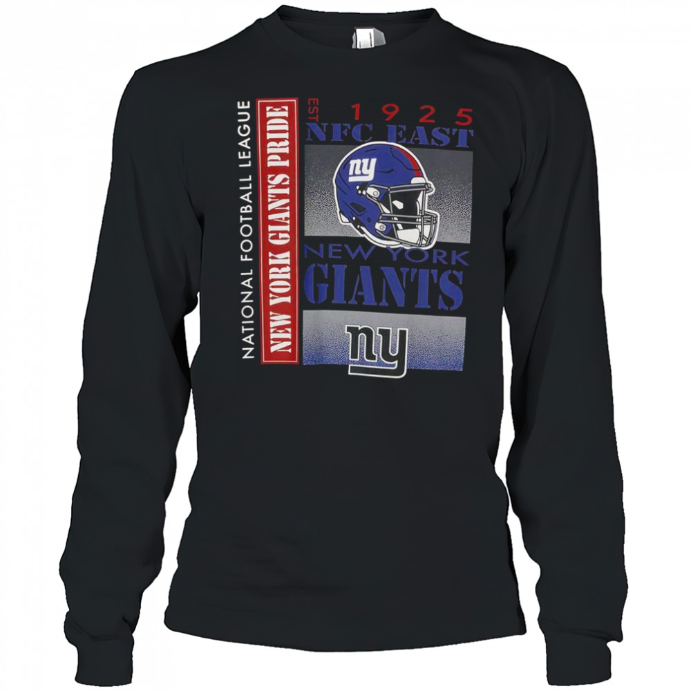 New York Giants NFC East Est 1925 National Football League T-Shirt Long Sleeved
