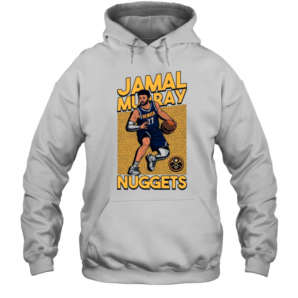 Nuggets #27 Jamal Murray In Action Shirt Hoodie