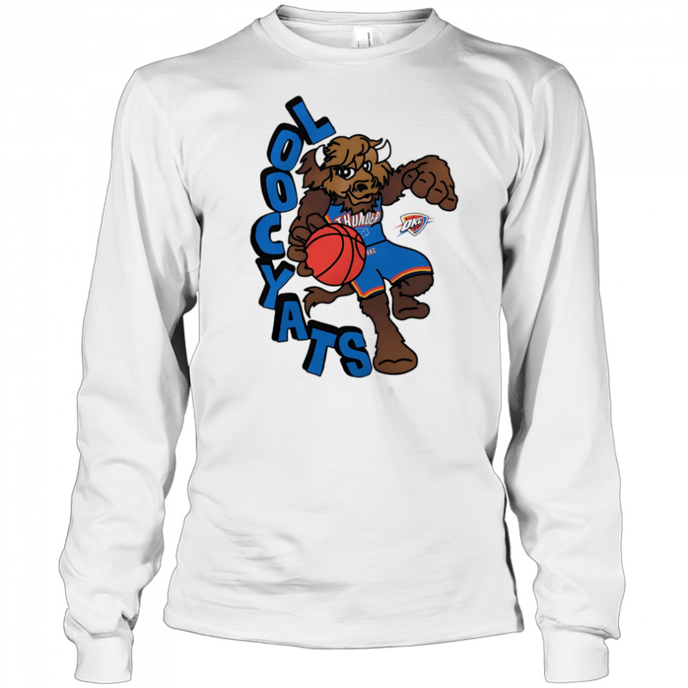 Oklahoma City Thunder NBA x Staycool Mascot shirt Long Sleeved