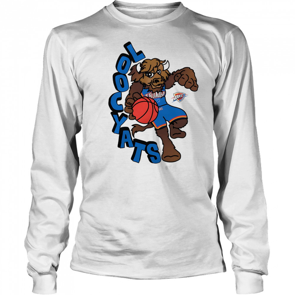 Oklahoma City Thunder NBA x Staycool Mascot shirt Long Sleeved