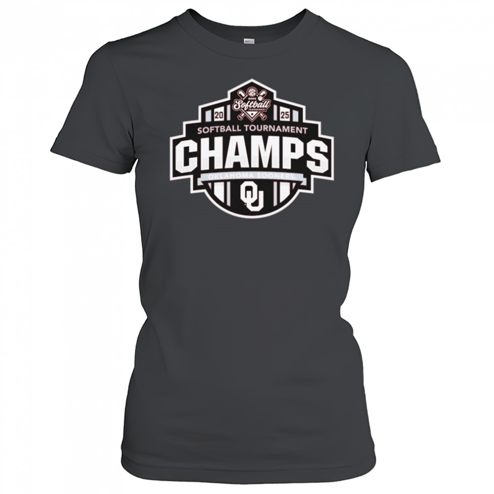 Oklahoma Sooners Softball 2025 SEC Conference Tournament Champions T-shirt Women's T-shirt