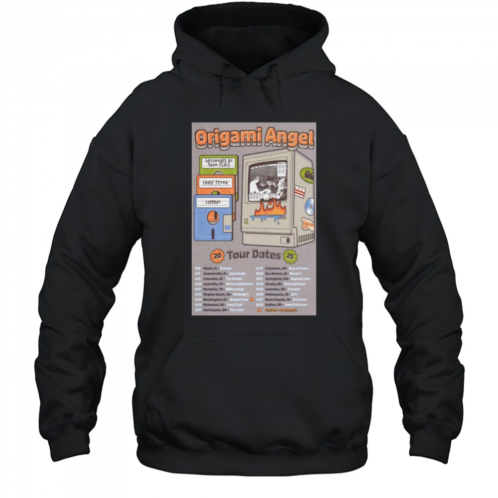 Origami Angel Tour Dates 2025 t-shirt Hoodie