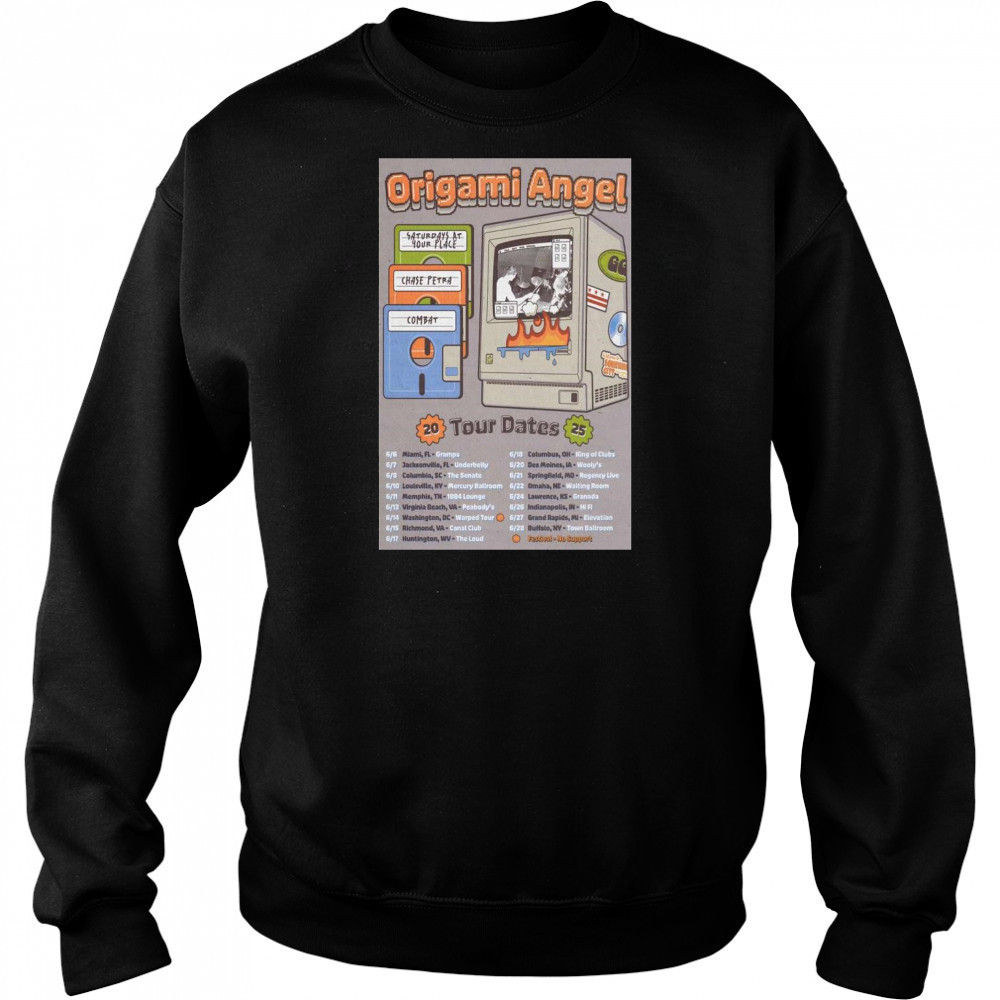 Origami Angel Tour Dates 2025 t-shirt Hoodie