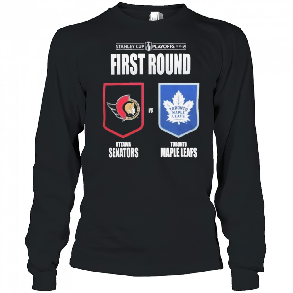 Ottawa Senators Vs Toronto Maple Leafs 2025 Stanley Cup Playoffs Shirt Long Sleeved