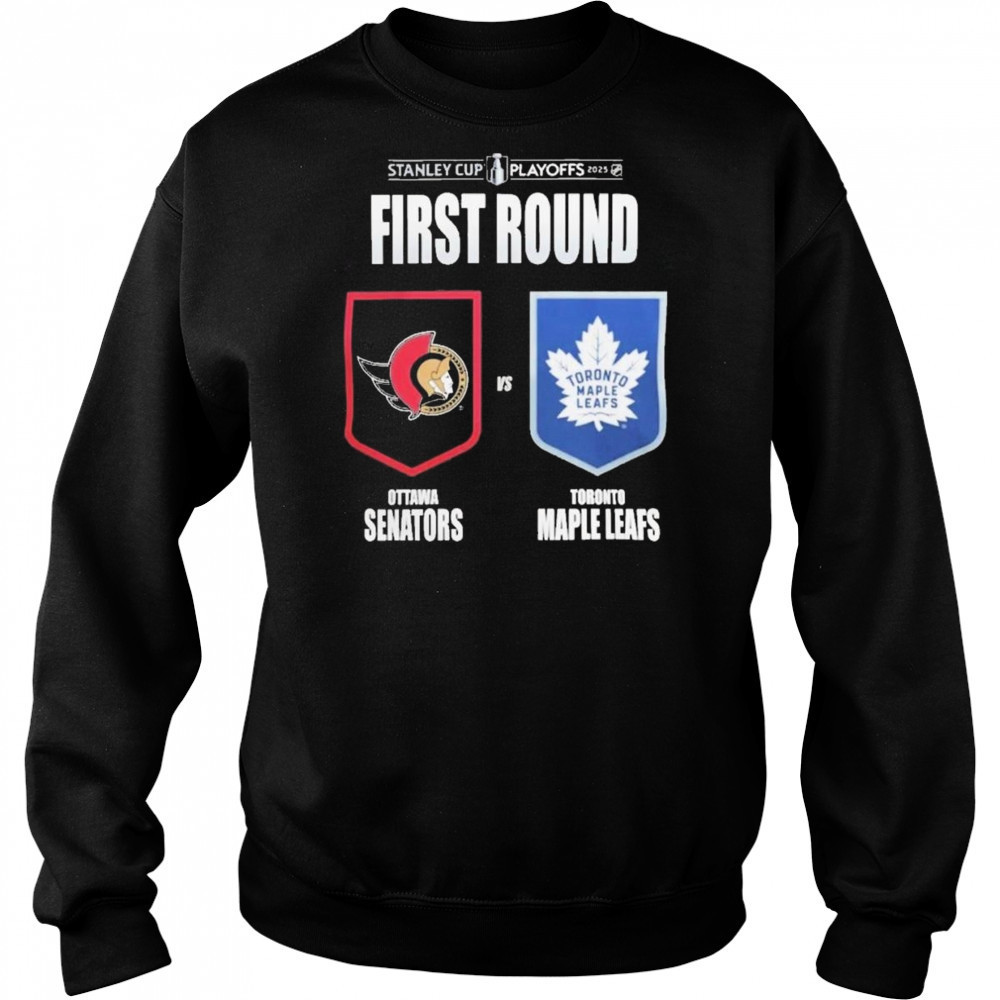 Ottawa Senators Vs Toronto Maple Leafs 2025 Stanley Cup Playoffs Shirt Hoodie