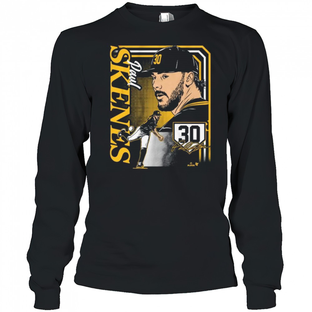 Paul Skenes Collage Frame Pittsburgh Pirates MLB Signature t-shirt Long Sleeved