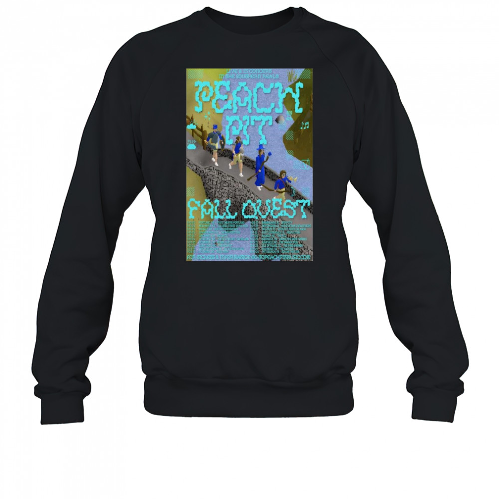 Peach Pit Fall Ovest Tour 2025 t-shirt Sweatshirt