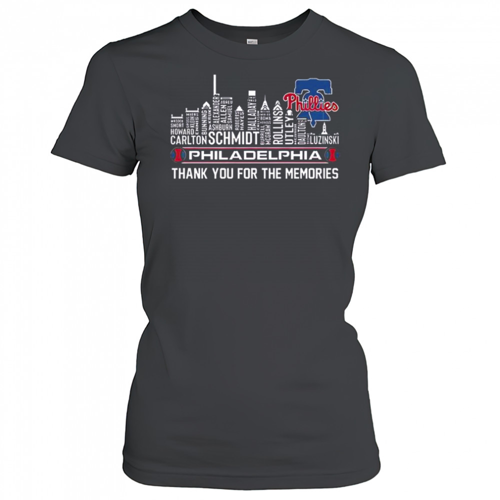Philadelphia Phillies Skyline City Thank You For The Memories T-Shirt Women's T-shirt