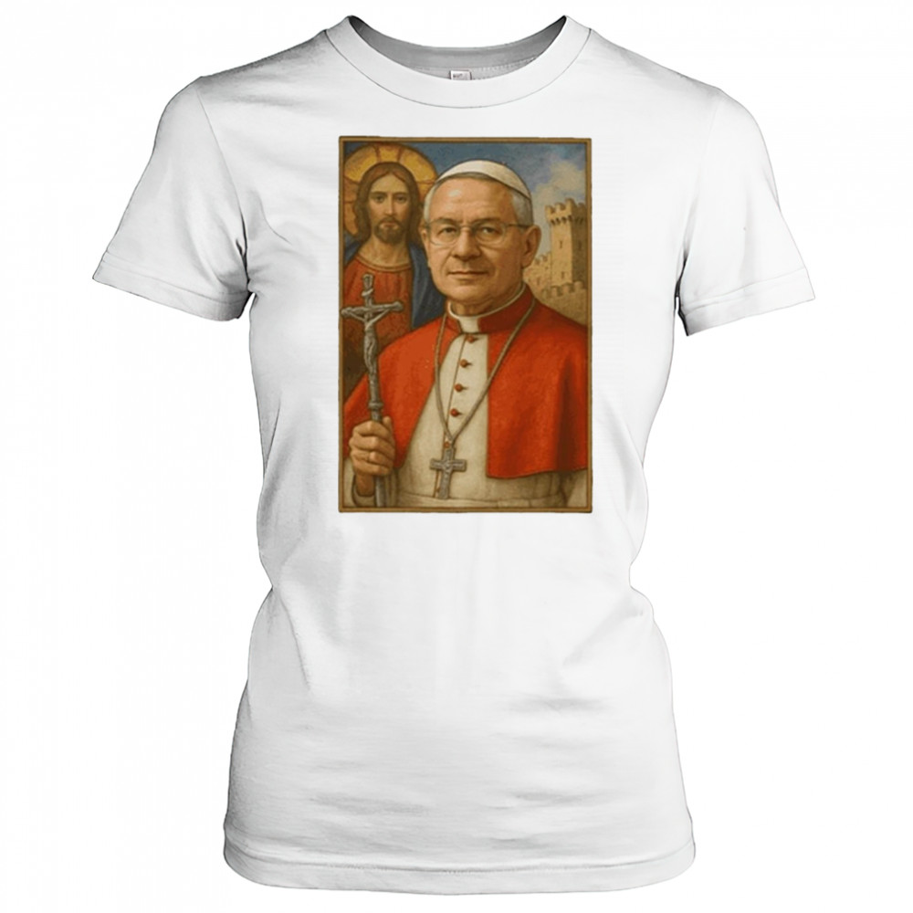 Poster Robert Prevost Pope Leo XIV First American Pope Retro t-shirt Women's T-shirt