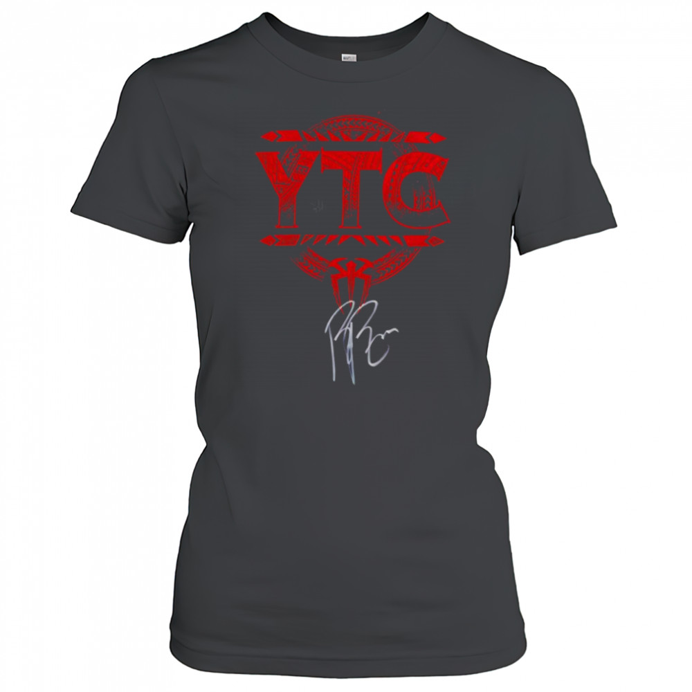 Roman Reigns WWE Autographed YTC shirt Women's T-shirt