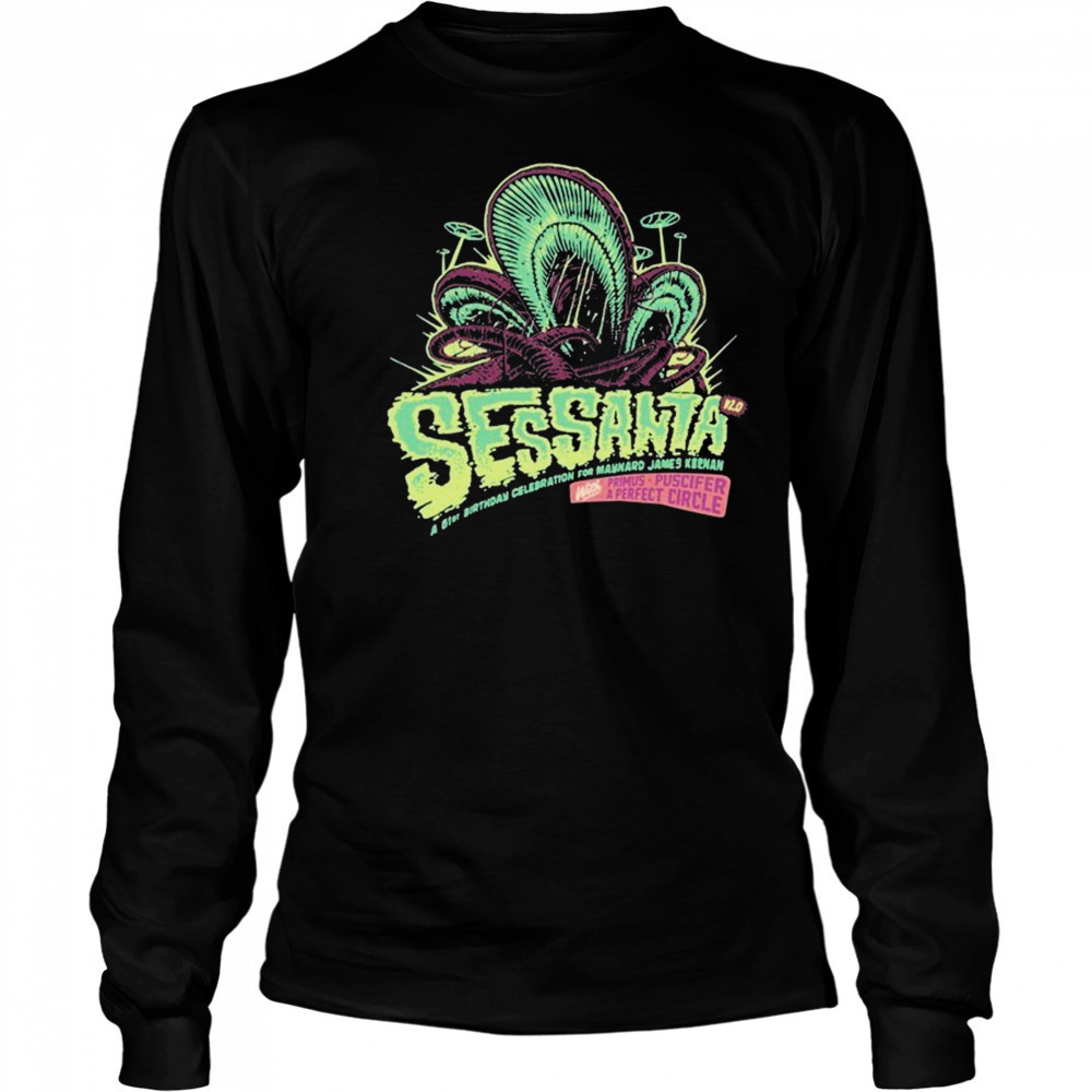 Sessanta Primus Puscifer And Perfect Circle Music Pavilion Charlotte North Carolina May 10, 2025 Tour T-shirt Long Sleeved