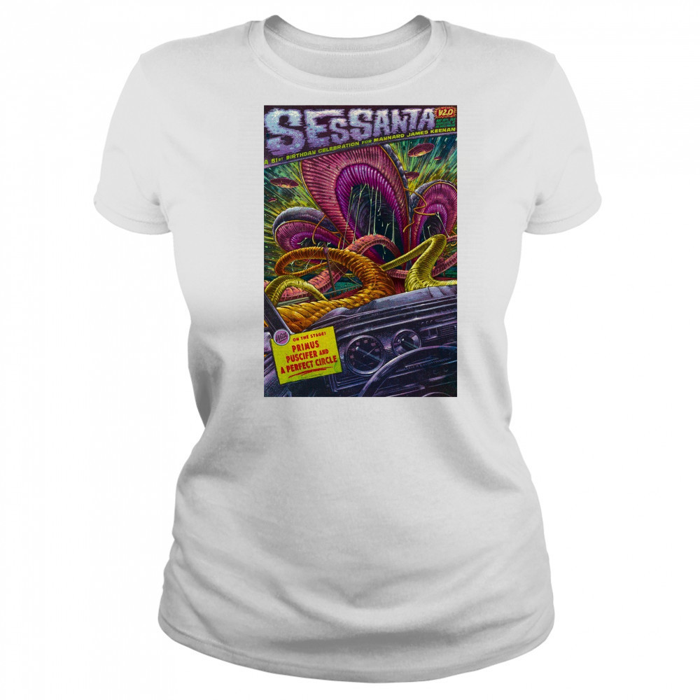 Sessanta V 2.0 Primus, Puscifer and A Perfect Circle Charlotte NC 2025 t-shirt Women's T-shirt
