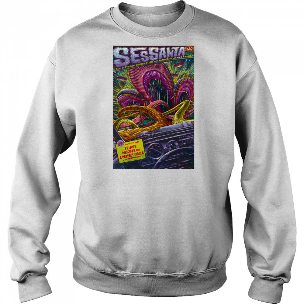 Sessanta V 2.0 Primus, Puscifer and A Perfect Circle Charlotte NC 2025 t-shirt Hoodie