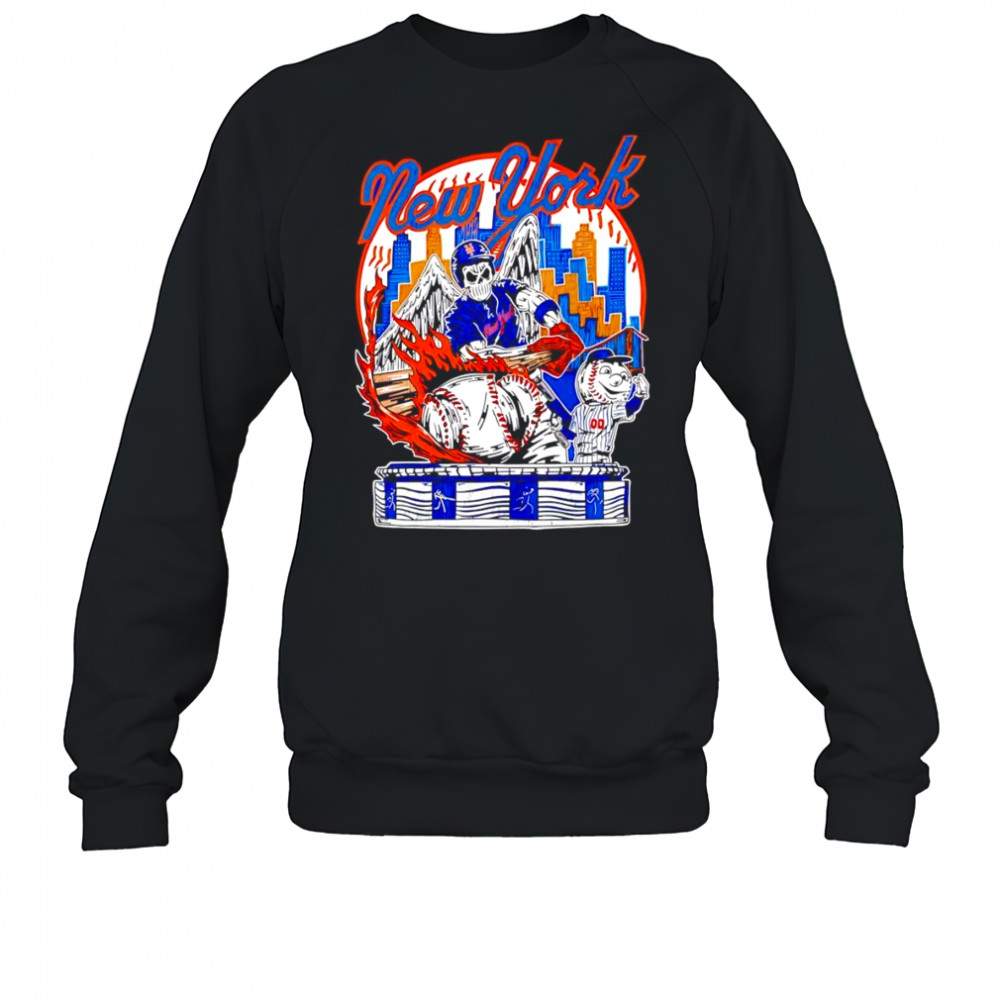 Skeleton New York Knicks baseball skyline shirt Sweatshirt
