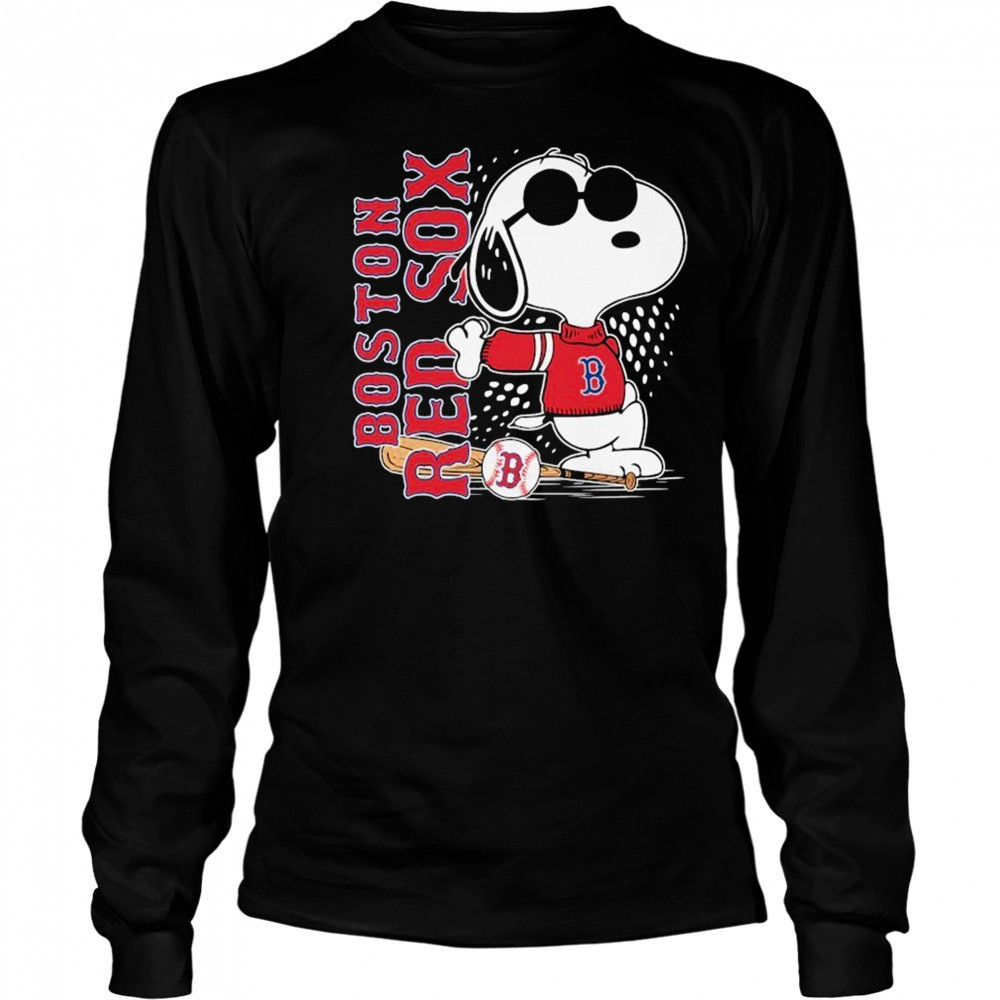 Snoopy Fan Boston Red Sox X The Peanuts T-shirt Long Sleeved