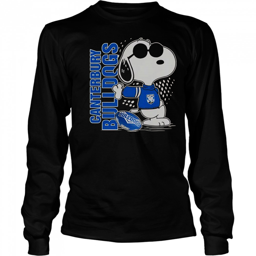 Snoopy Fan Canterbury-Bankstown Bulldogs X The Peanuts T-Shirt Long Sleeved