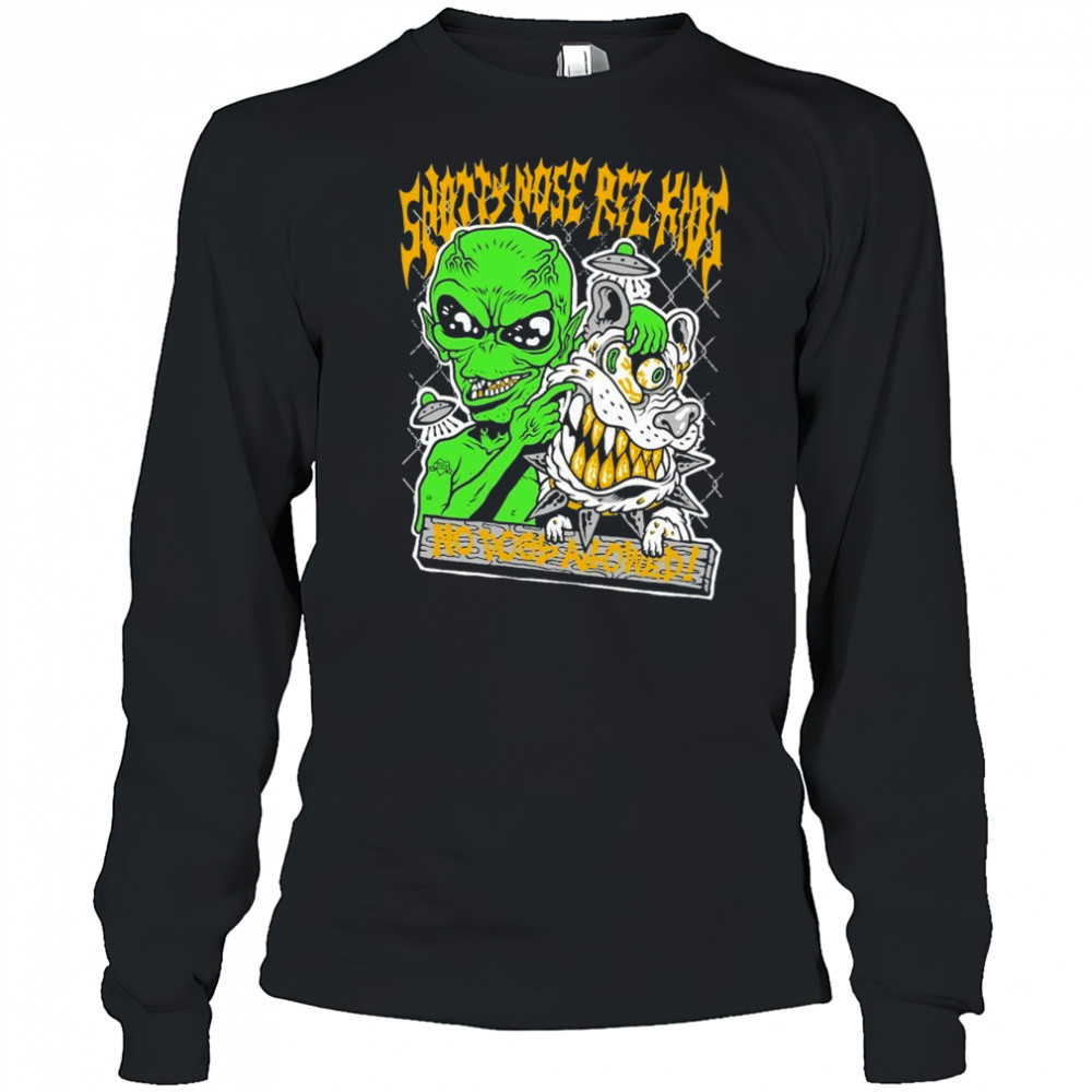 Snotty Nose Rez Kids Here For The Rager Alien T-shirt Long Sleeved